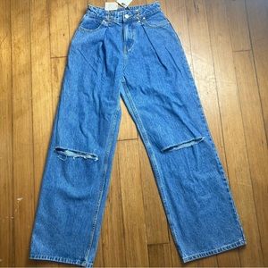 Milk It Thrill Jean Hook & Eye Waist Detail NWT 24